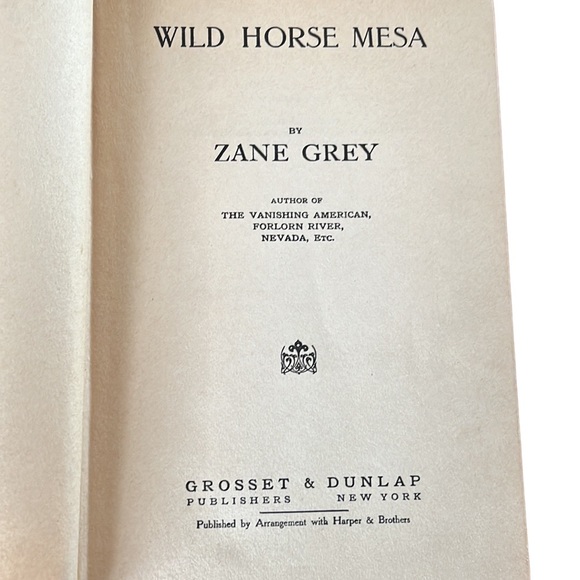 Vintage Book~WILD HORSE MESA~Zane Grey - Picture 6 of 8